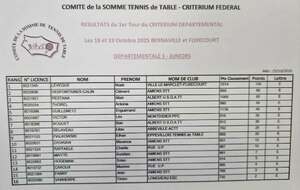 Départementale 1 Juniors