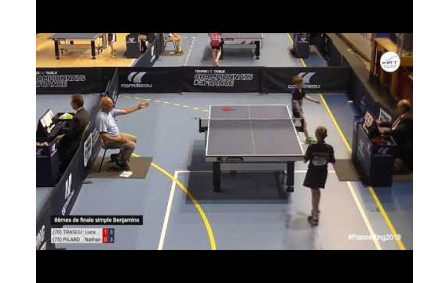 Chpt France BenjCad 201718 8e de finale simples benjamins TRASCU L vs PILARD N