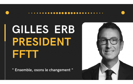 Message de Gilles ERG Président de la FFTT